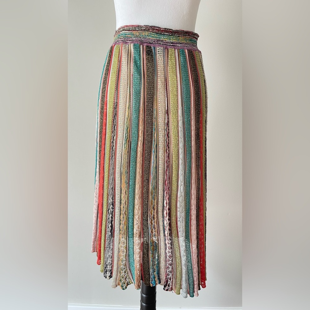 Missoni Multicolor Chevron Skirt size 44 $1750 - Picture 6 of 16